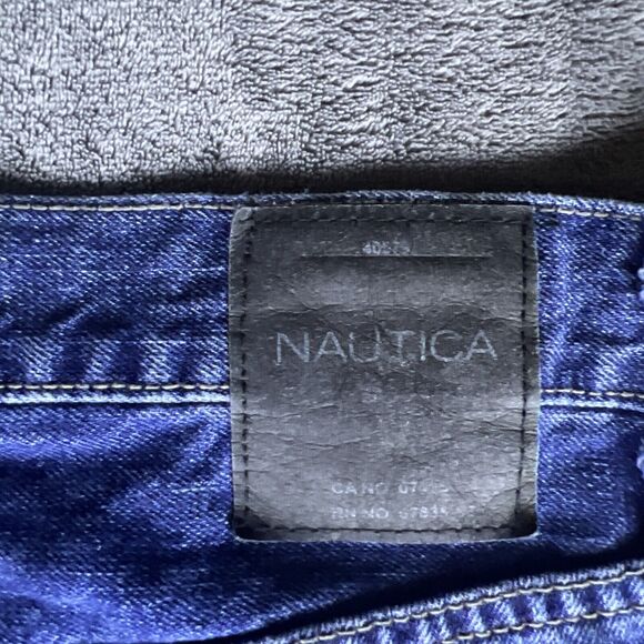 Nautica Mens Jeans Blue Tag Size 36x30 (36x30.5) Wide Leg Medium Wash Denim - Picture 12 of 12